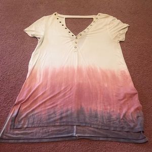 Ombré tunic style shirt